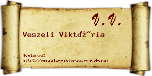 Veszeli Viktória névjegykártya